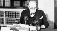 Churchill en de Britse koning verblijden het volk en de wereld: VE Day, Victory in Europe